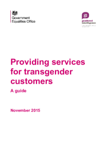 Providing Services for Transgender Customers Guide