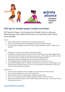 STEP tips for disabled people families and friends original