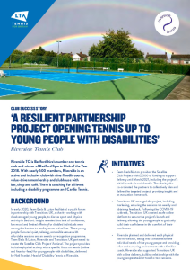 LTA Case study Riverside Tennis Club