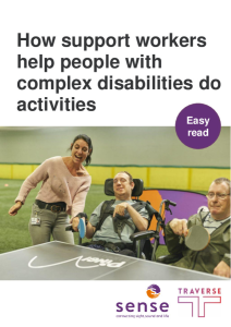 Sense Active- Support Worker Report