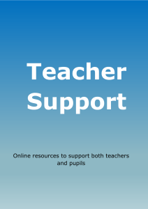 Access our support page for teachers and school staff